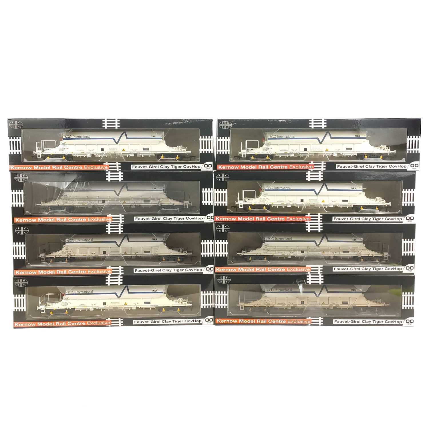 Lot 619 - Kernow Model Rail Centre Cornish Interest China Clay Vehicles (x8)