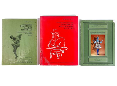 Lot 594 - Three late 1960's Sotheby & Co auction catalogues the sale of Diaghilev Ballet costumes and designs.