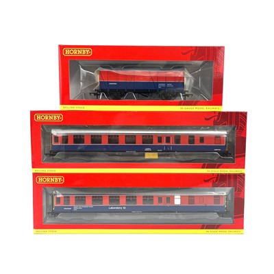 Lot 620 - Bachmann, Hornby, Dapol blue / red livery Research / Laboratory etc vehicles (x12)