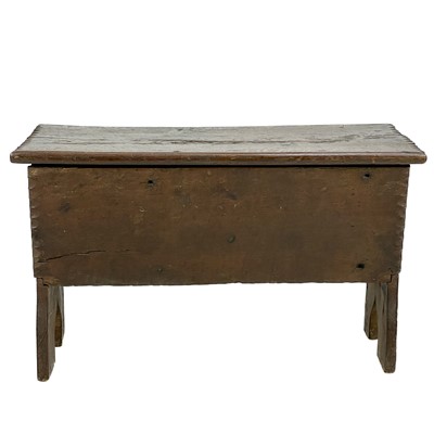 Lot 116 - A small oak plank coffer.