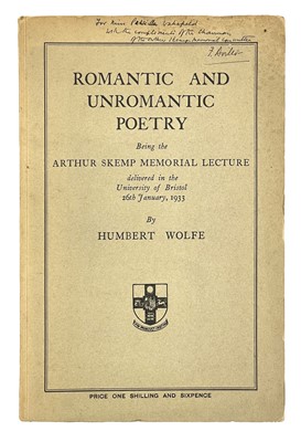 Lot 519 - [Signed] WOLFE, Humbert.