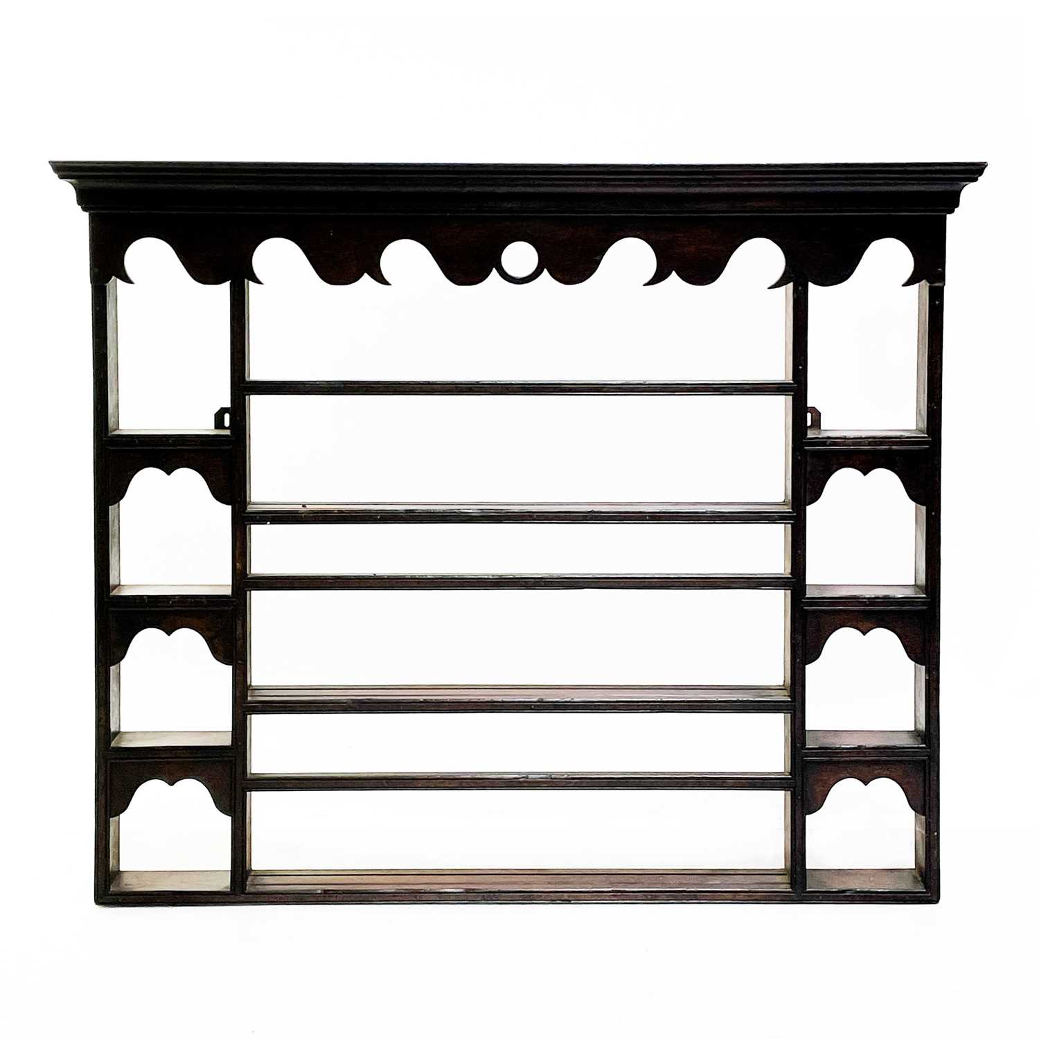 Lot 234 - An oak delft rack.