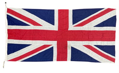 Lot 29 - A stitched linen Union flag.