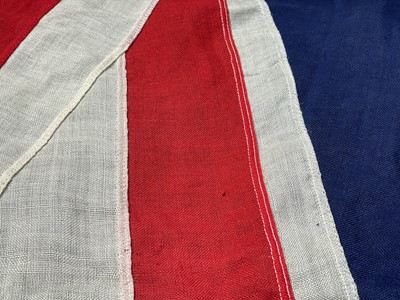 Lot 29 - A stitched linen Union flag.