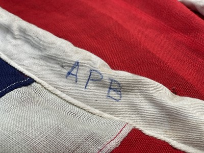 Lot 29 - A stitched linen Union flag.