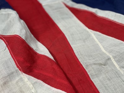 Lot 29 - A stitched linen Union flag.