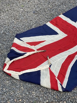 Lot 29 - A stitched linen Union flag.