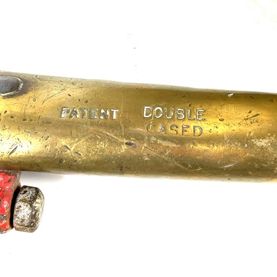 Lot 213 - A pair of brass horse hames