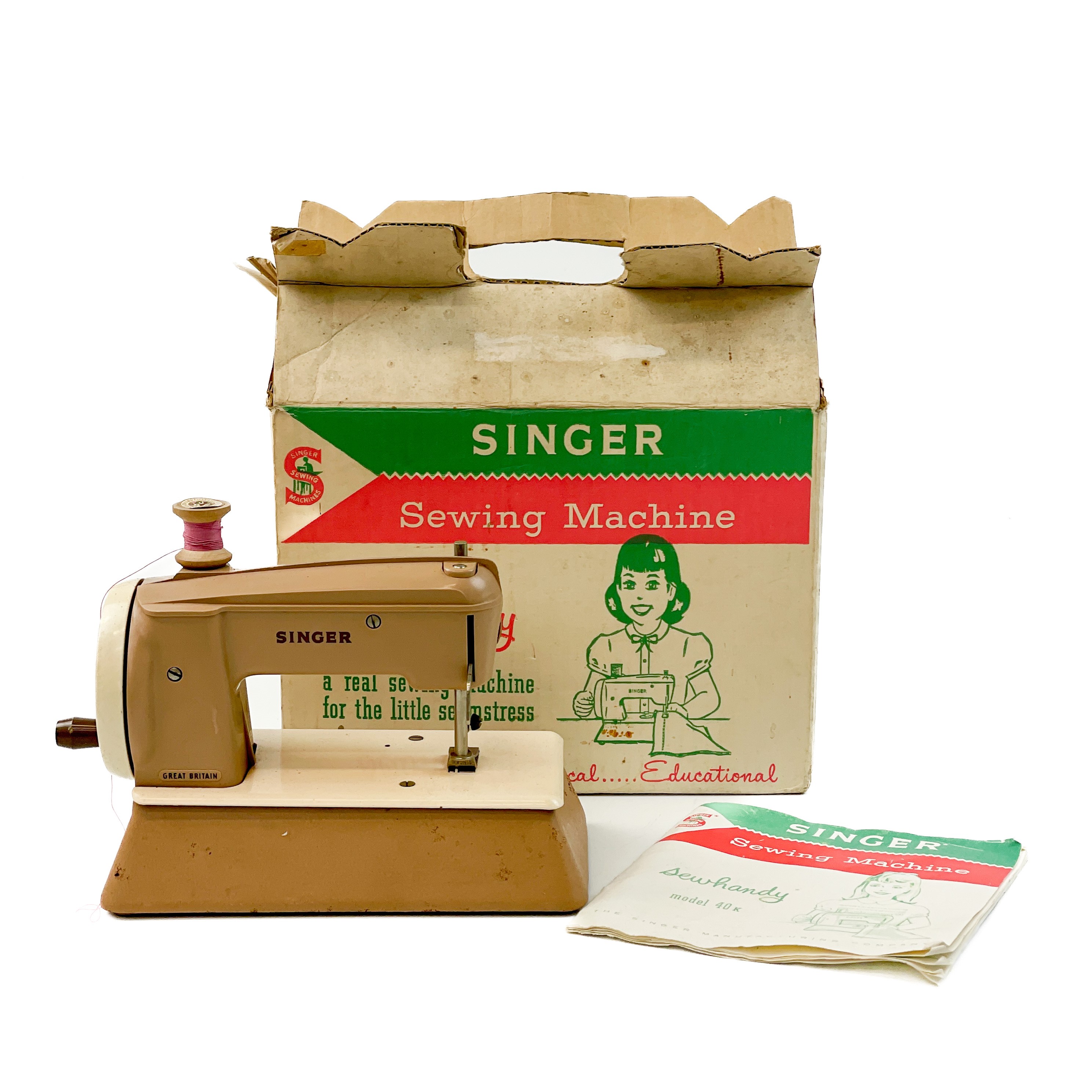 Lot 890 - Misc. toys - child's Singer Sewing Machine,