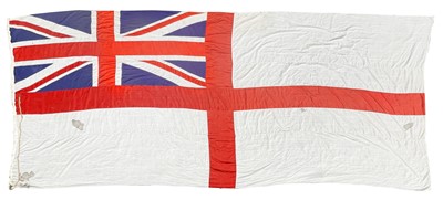 Lot 215 - A huge 20th-century British White Ensign flag.