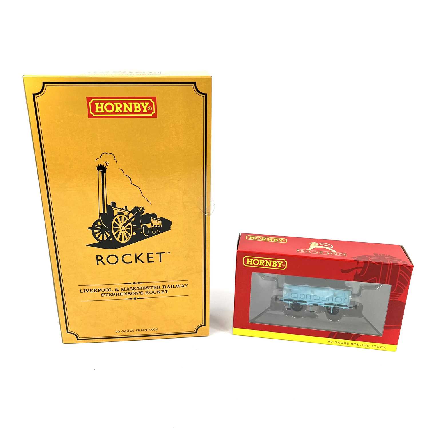 Lot 621 - Hornby "00" R3810 Liverpool & Manchester Stephenson's Rocket Train Pack plus 3rd class coach
