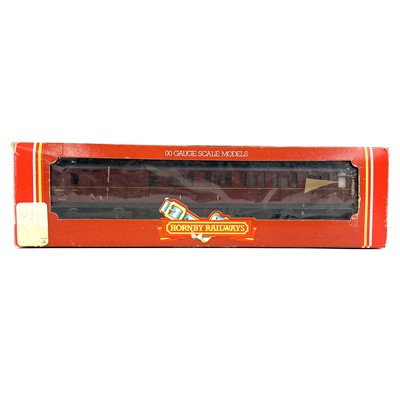 Lot 621 - Bachmann / Hornby / Mainline "00" BR Maroon Liveried Suburban & ex LNER / LMS coaches (x11)