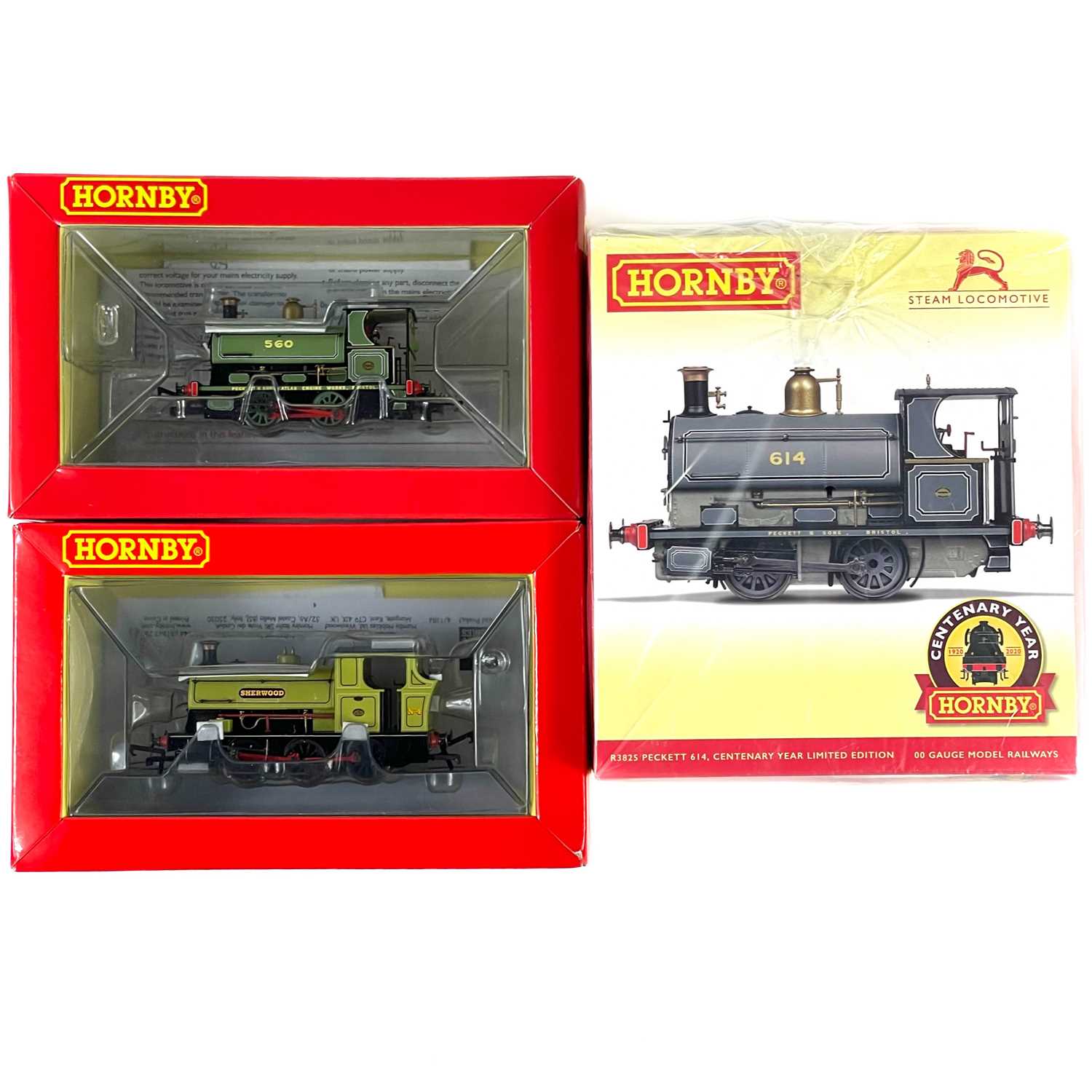 Lot 630 - Hornby "00" Industrial Peckett Steam Locomotives (x3)