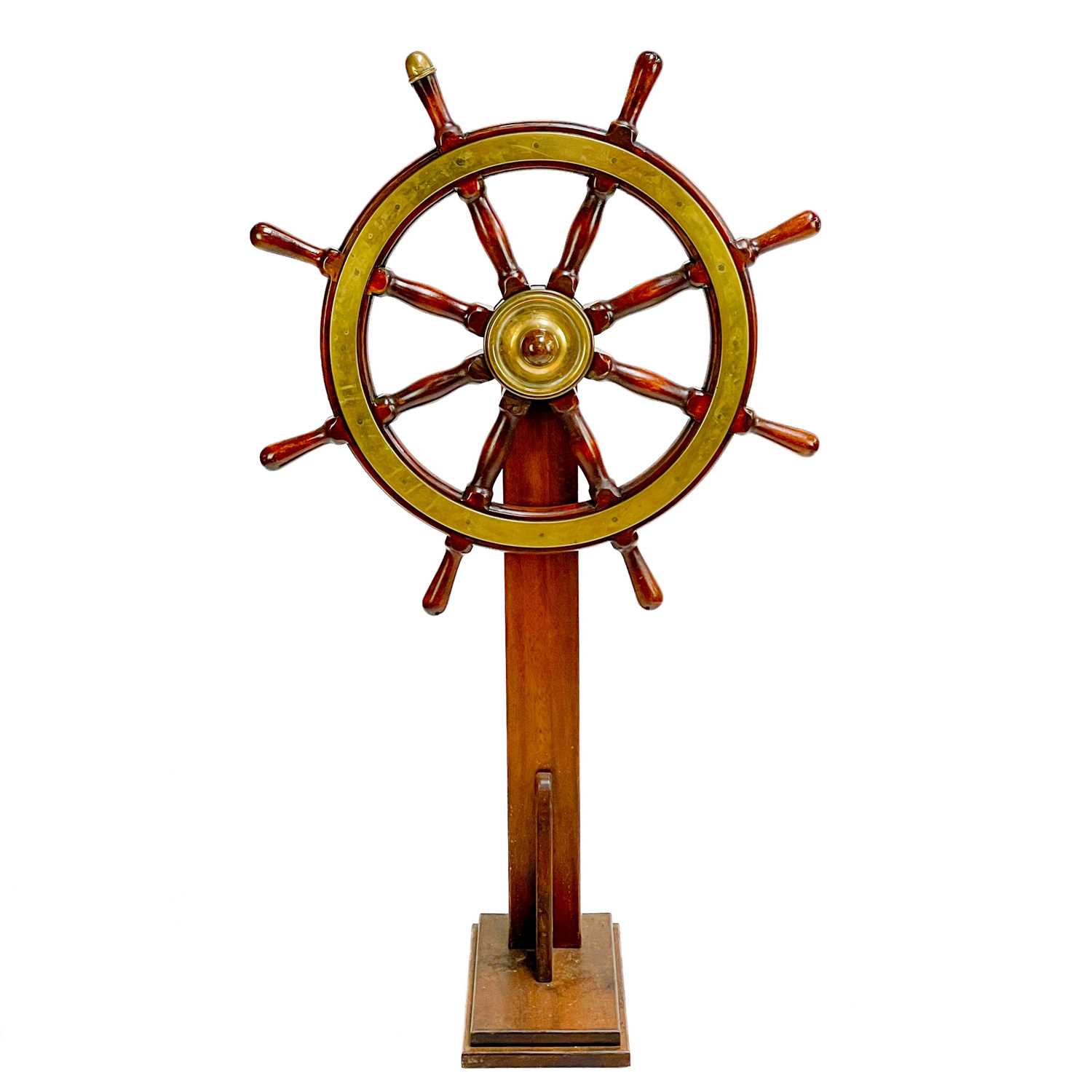 Ship's Wheel on Stand