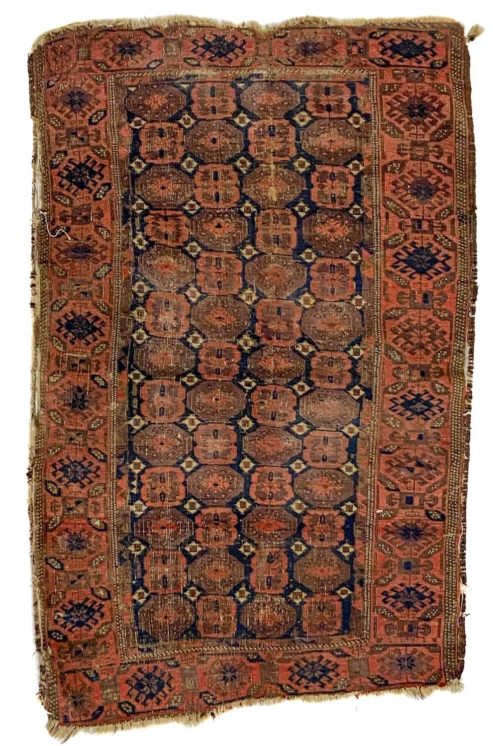 Lot 322 - A Belouch Salar Khani tribal rug, North East Persia, circa 1900.