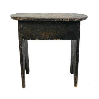 Lot 43 - A late Georgian painted pine box stool.