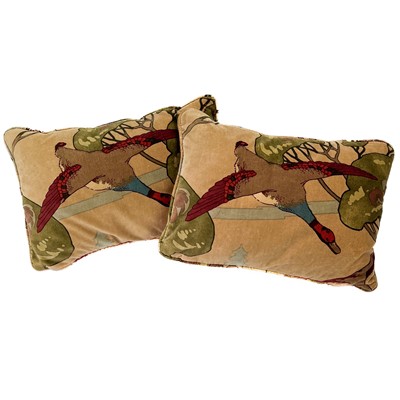 Lot 211 - A pair of Mulberry Home flying duck velvet cushion covers.