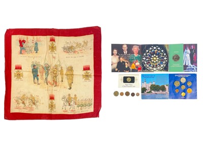 Lot 257 - Boer War printed handkerchief and coin sets