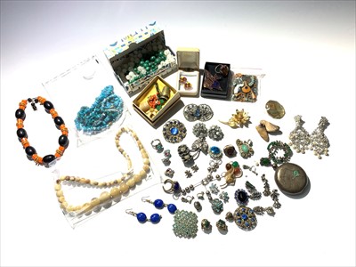 Lot 2445 - Costume jewellery etc.