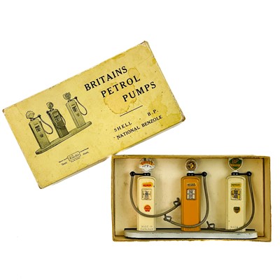 Lot 882 - Britains Petrol Pumps set 101V