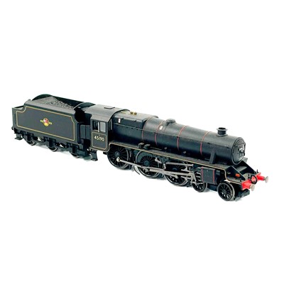 Lot 633 - Hornby Limited Edition "00" Duchess and Black 5 steam engines (x2)