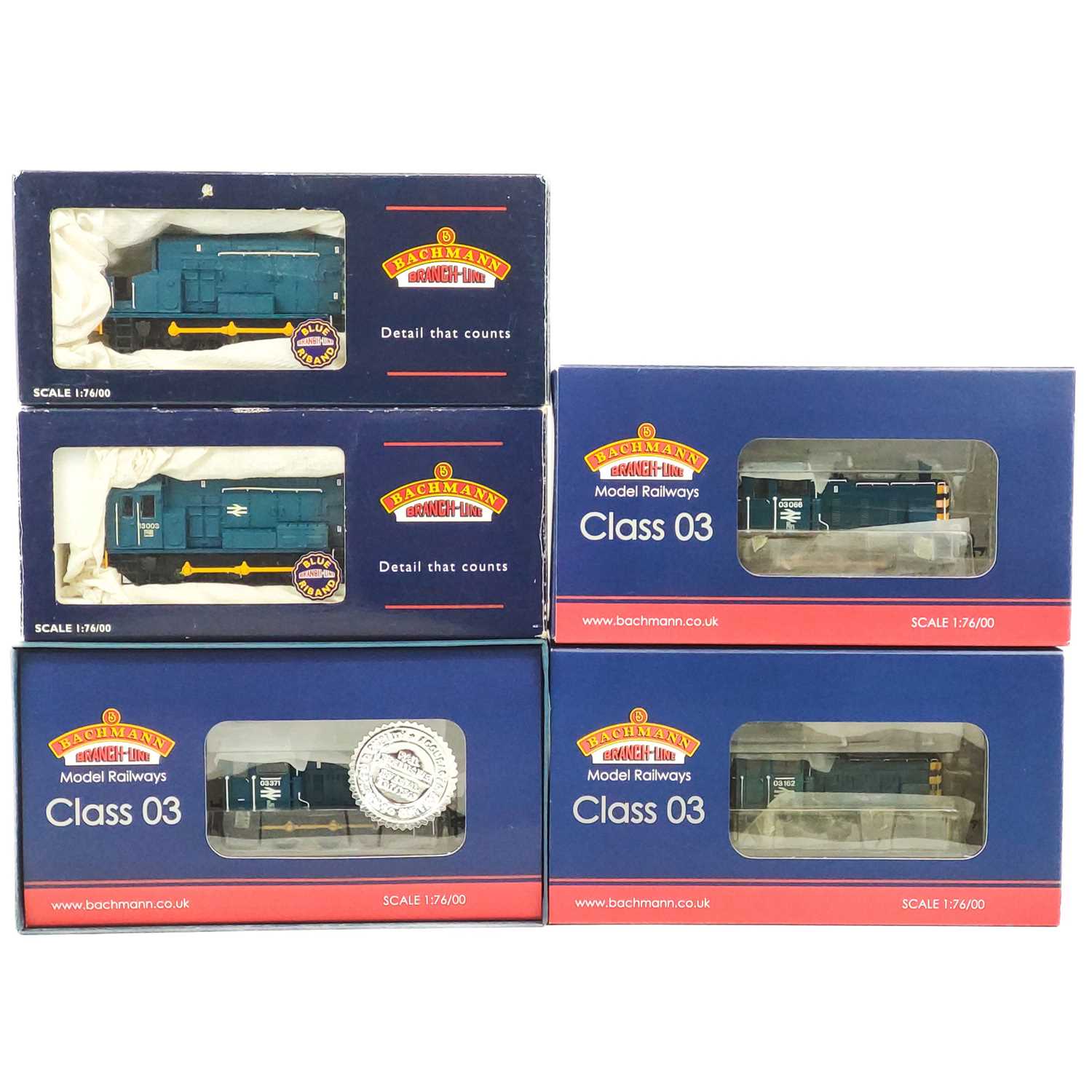 Lot 636 - BR diesel "00" BR blue era Shunting Locomotives Class 03 and Class 12 (x5 boxes)