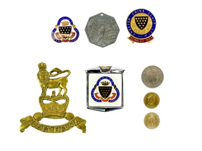 Lot 275 - Cornwall Badges, Army Pay Corps badge, GB decimal coinage