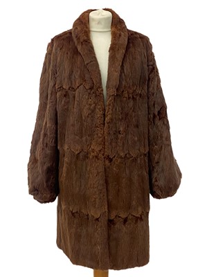 Lot 190 - A mink fur coat retailed by Rackhams.