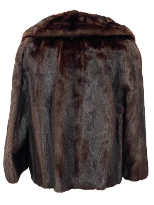 Lot 190 - A mink fur coat retailed by Rackhams.
