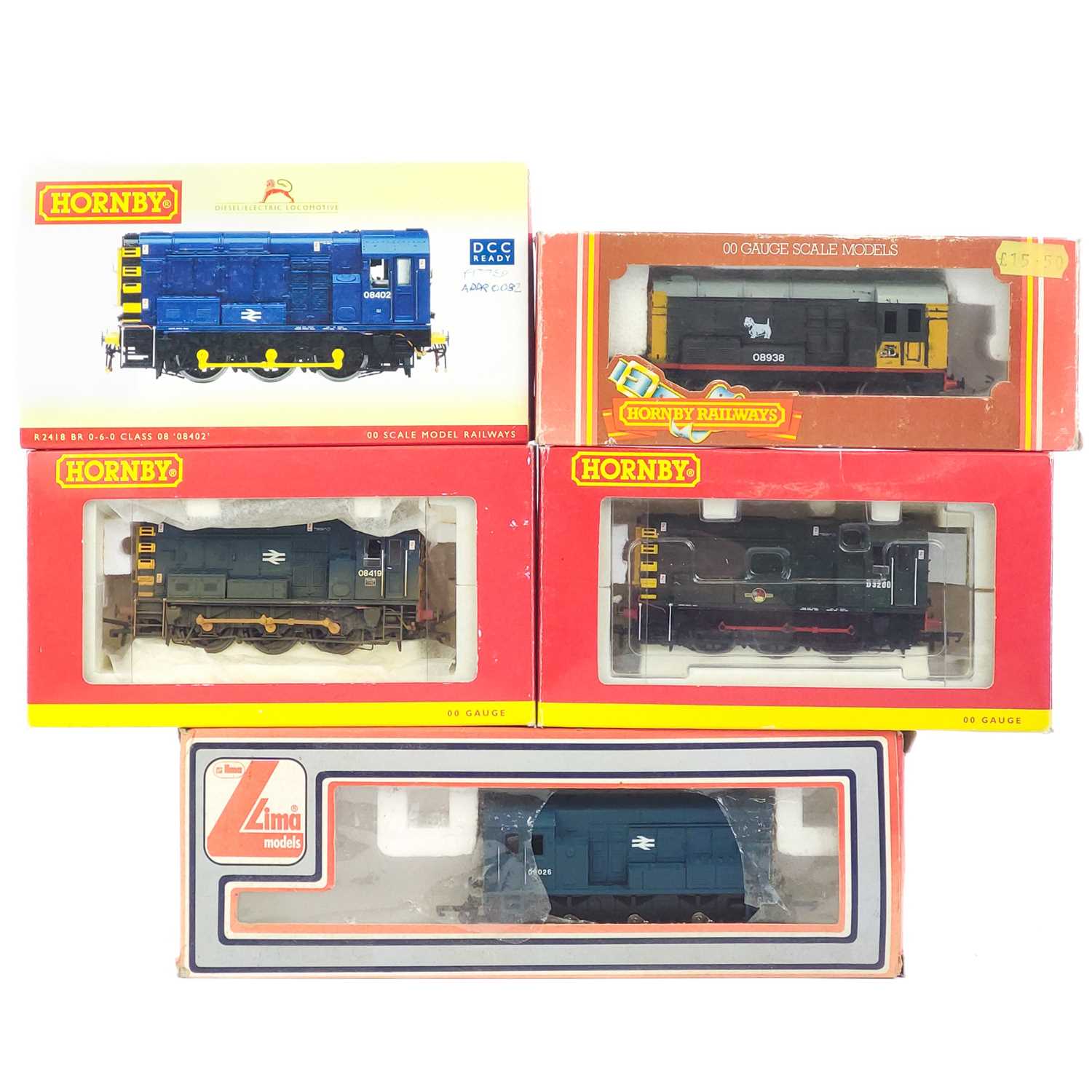 Lot 636 - BR Diesel "00" Shunting locomotives class 08 / 09 - various eras (x5 engines)