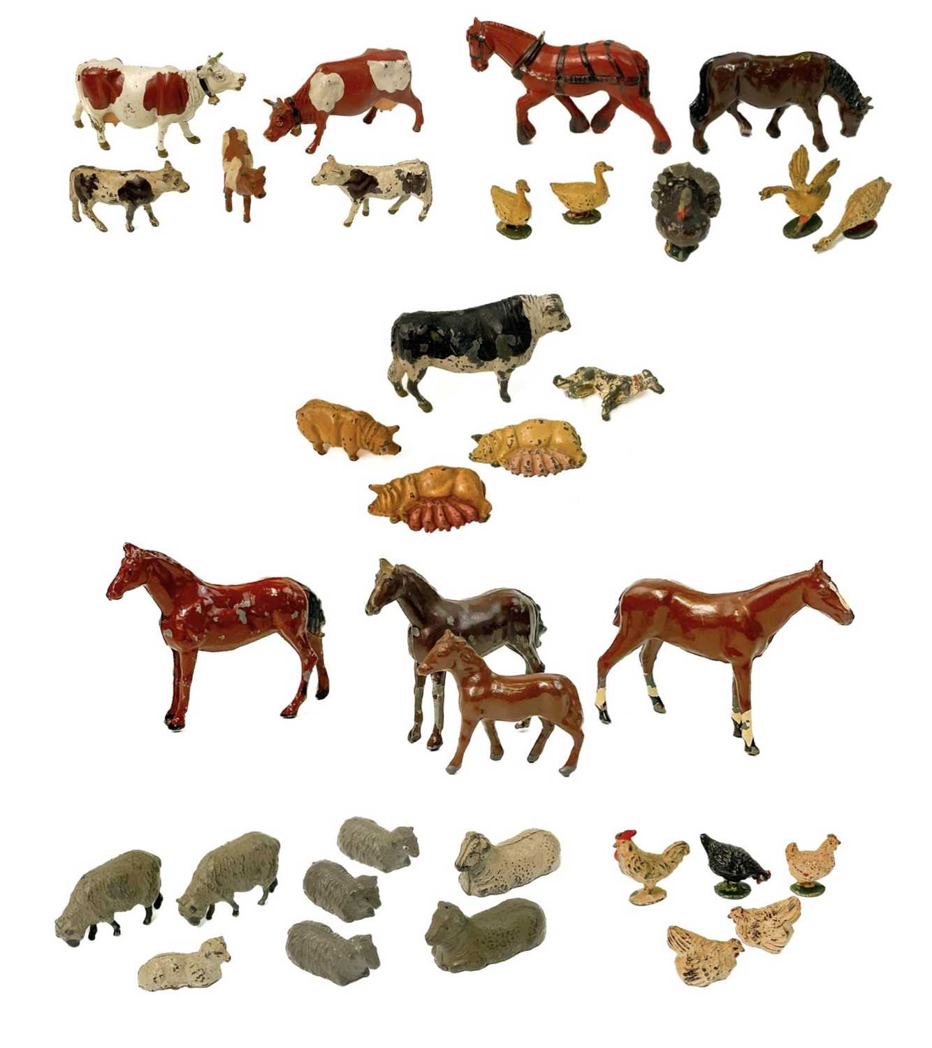 Lot 884 - Timpo lead farm animals