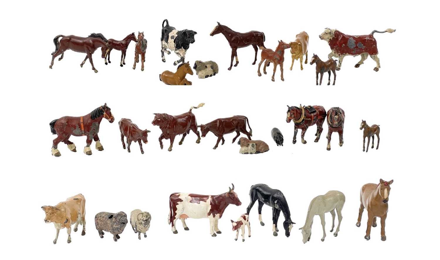 Lot 884 - Britains - farm animals, horses, cows, sheep, pigs etc.