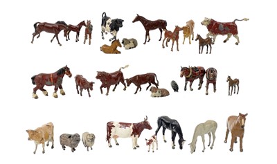 Lot 884 - Britains - farm animals, horses, cows, sheep, pigs etc.