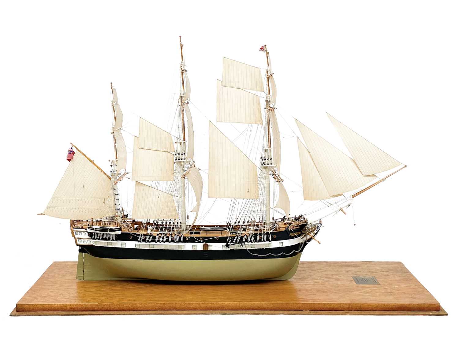 Lot 121 - A model of the East Indiaman three masted ship Farquharson.