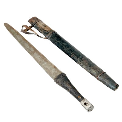 Lot 168 - An Omani sword and scabbard.