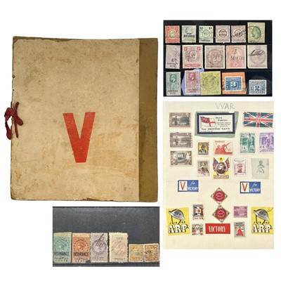 Lot 395 - Fiscal, Patriotic, Health, War Fundraising "Cinderella" stamps etc. - Strength in India