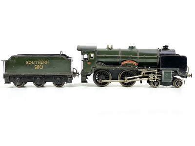 Lot 674 - "0" gauge Marklin for Bassett Lowke clockwork with key Southern Railway "Schools" locomotive