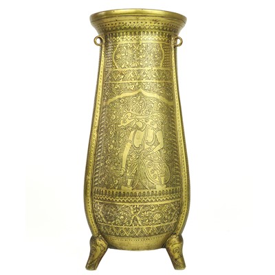 Lot 18 - An Indian bronze vase, 18th/19th century.