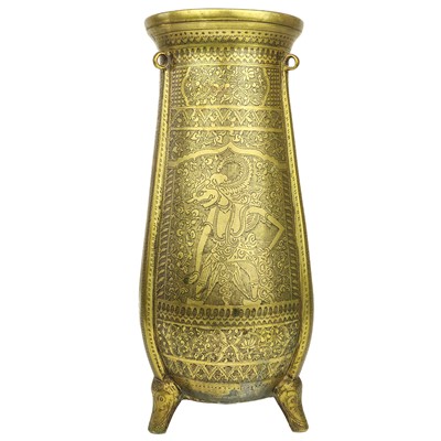 Lot 18 - An Indian bronze vase, 18th/19th century.