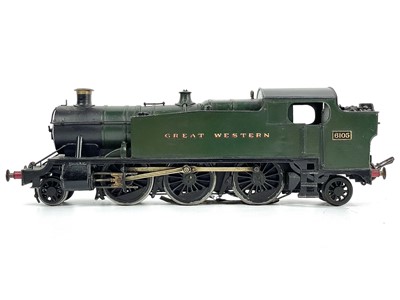Lot 675 - "0" gauge Bassett-Lowke style GWR 2-6-2 tank Prairie locomotive - 3 rail.