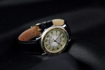 Lot 178 - Longines - A Longines Lindberg Hour Angle reissue bi-colour gentleman's automatic wristwatch.