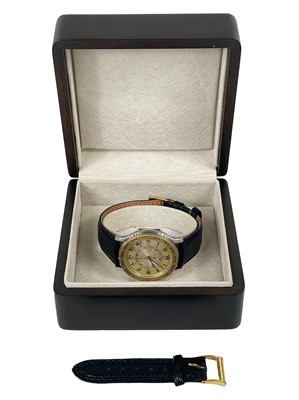 Lot 178 - Longines - A Longines Lindberg Hour Angle reissue bi-colour gentleman's automatic wristwatch.