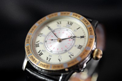 Lot 178 - Longines - A Longines Lindberg Hour Angle reissue bi-colour gentleman's automatic wristwatch.
