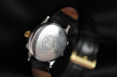 Lot 178 - Longines - A Longines Lindberg Hour Angle reissue bi-colour gentleman's automatic wristwatch.