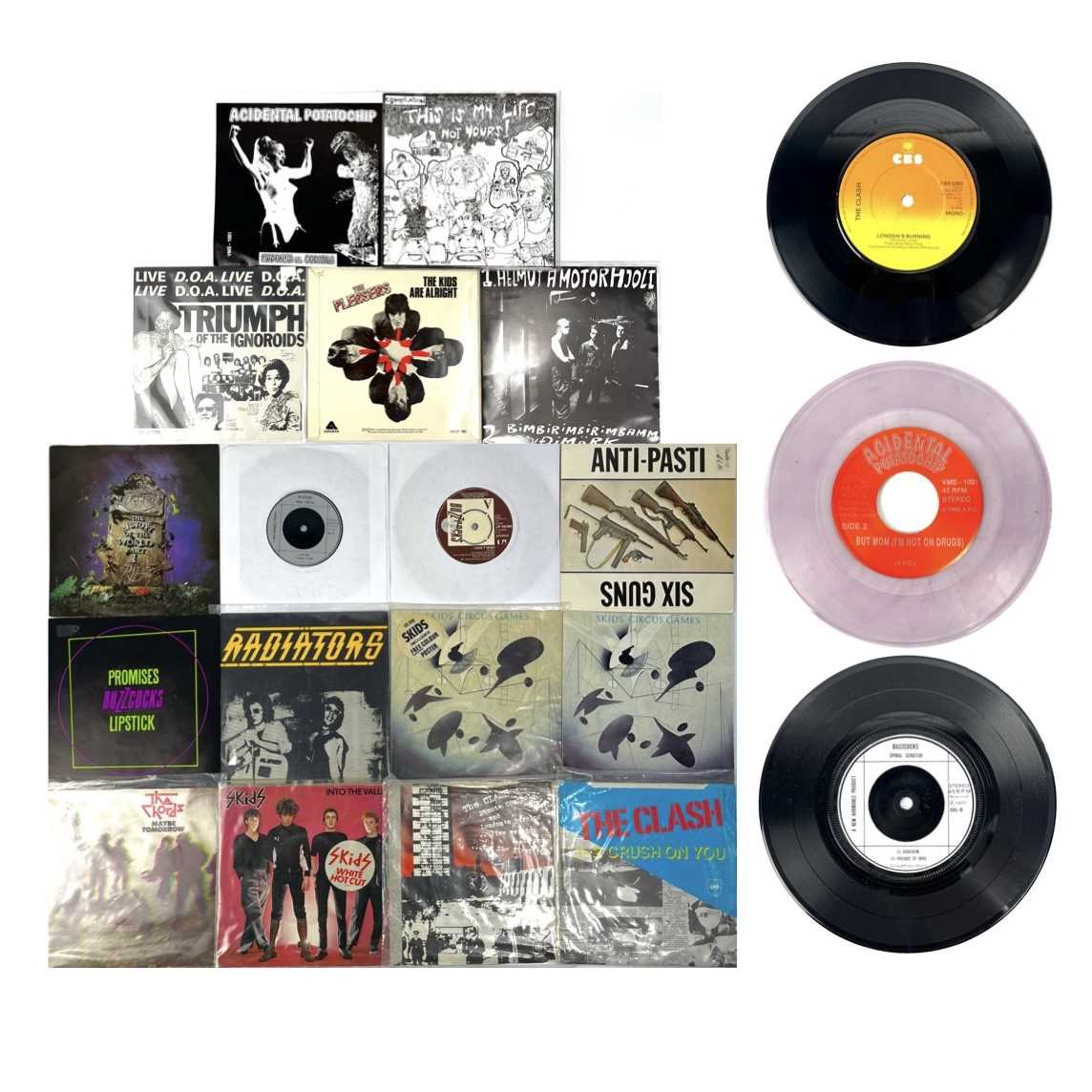 Lot 343 - An excellent collection of Punk 7