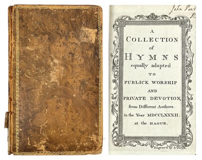 Lot 415 - 'A Collection of Hymns,' 1782.