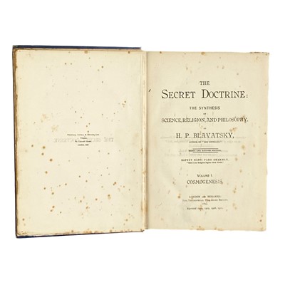 Lot 179 - (Occult) BLAVATSKY, H.P.