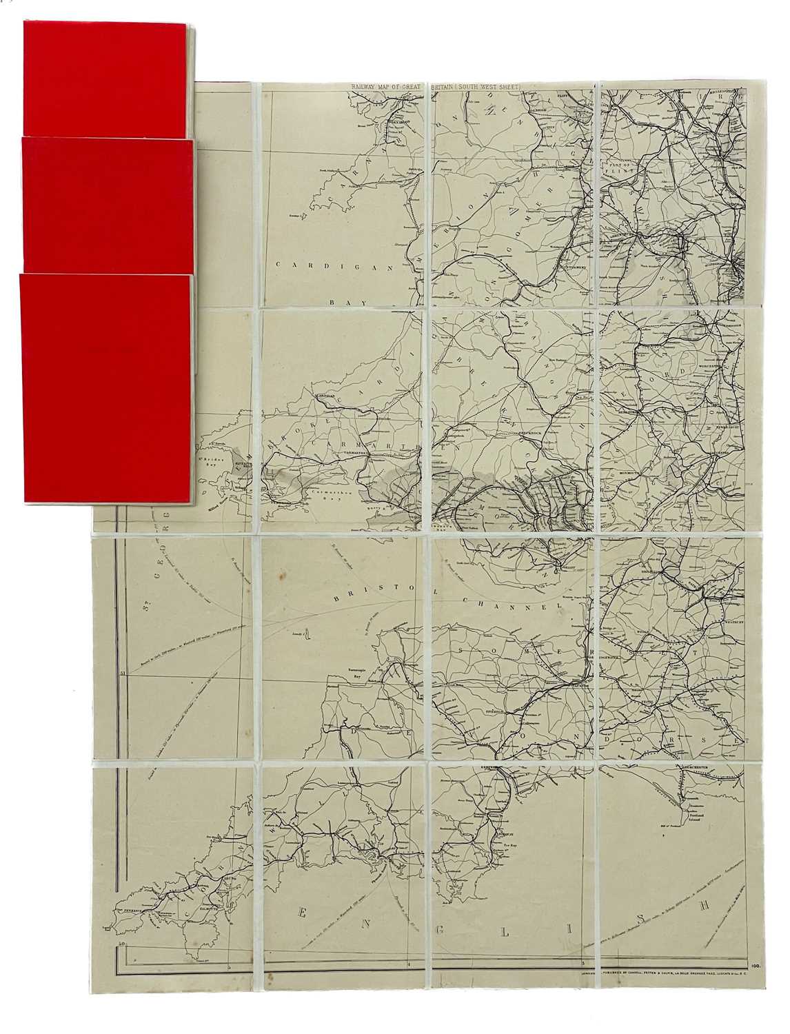 Lot 649 - Early Railway Maps, Cassell's Railway Map of Great Britain circa 1864