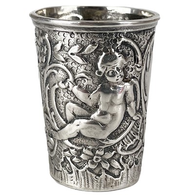 Lot 191 - A Victorian silver whisky beaker tot by Edwin Thompson Bryant.