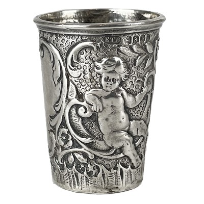 Lot 191 - A Victorian silver whisky beaker tot by Edwin Thompson Bryant.